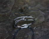 14 Karat White Gold Diamond Ring - Sz 6.5